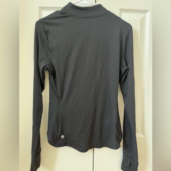Lululemon Black Running Mock Neck Long Sleeve Size 8 - Picture 5 of 8